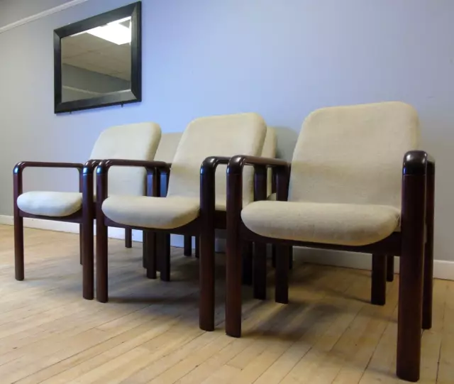 Danish Rosewood Armchairs by Dyrlund | Set of six | For use in Home or Office