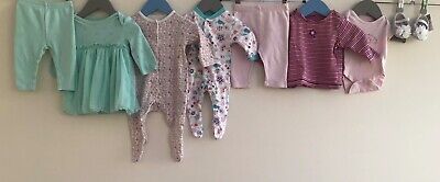 Baby Girls Bundle Of Clothing Age 0-3 Months Miniclub F&F Carters TU M&S