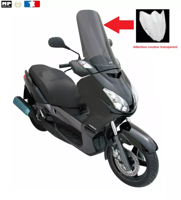 Pare Brise Bulle ERMAX HP + 15cm/H 55 Cm Yamaha Xmax 125 250 2006/2009 (Clair)