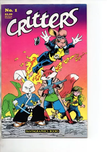 Critters (Fantagraphic) #1, 3 & 10 - Key Usagi Yojimbo issues!