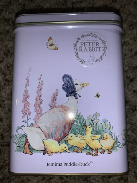 Beatrix Potter Peter Rabbit Earl Grey Tea Tin 40 Teabags Jemima Puddle Duck New
