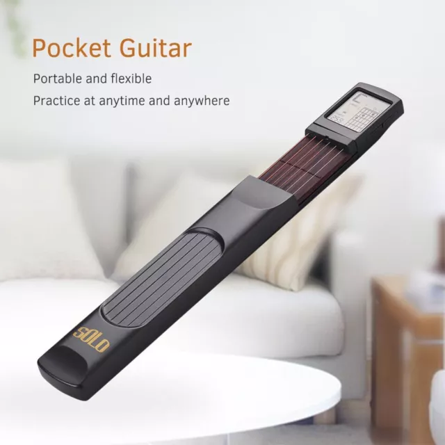 SOLO SCT-80 Pocket Guitar Chord Trainer  6 Frets Portable Guitar Practice Tool