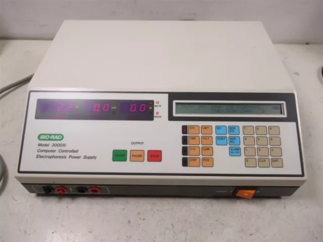 Bio-Rad 3000Xi Electrophoresis Power Supply Computer Controlled Lab Device