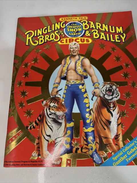 Vintage 1989 Ringling Brothers Bros Barnum Bailey Circus Souvenir Program Rare