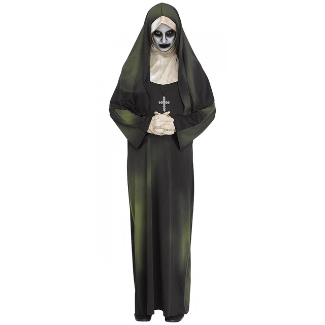 SCARY NUN COSTUME Adult Halloween Fancy Dress 25.00 PicClick