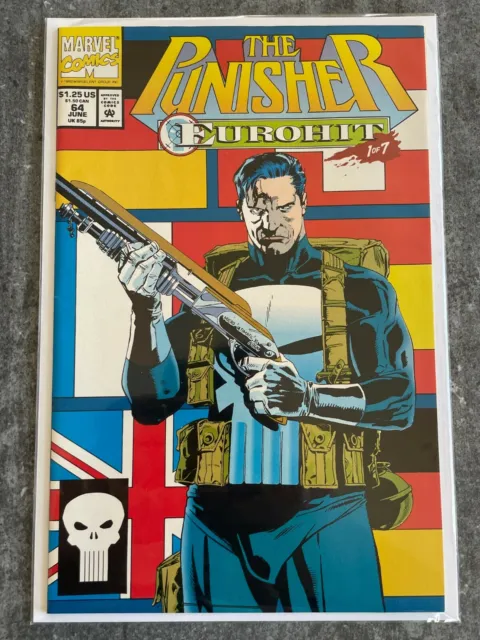 The Punisher (Vol.2) #64 | Eurohit pt1 | 1st app Outlaw | NM | B&B (Marvel 1992)