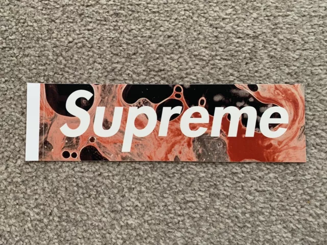 Supreme FW17 Blood & Semen Box Logo Sticker