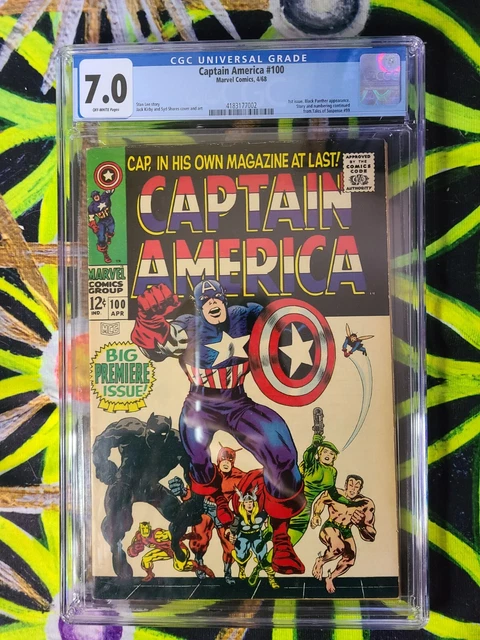 Captain America #100 1968 CGC 7.0 OW 1st Issue in Own Title ! Big Premiere