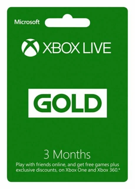 Microsoft Xbox Live Gold Subscription - 3 Months