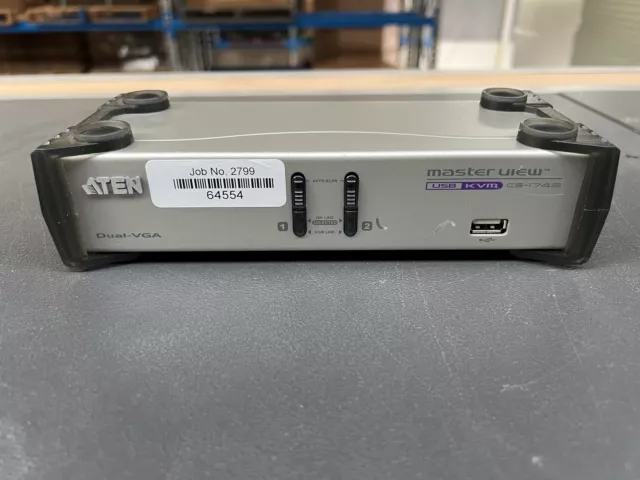 ATEN CS-1742 Master View KVMP Switch 2 Port USB Dual View Unit Only