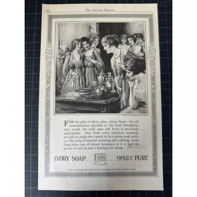 Vintage 1918 Ivory Soap Print Ad