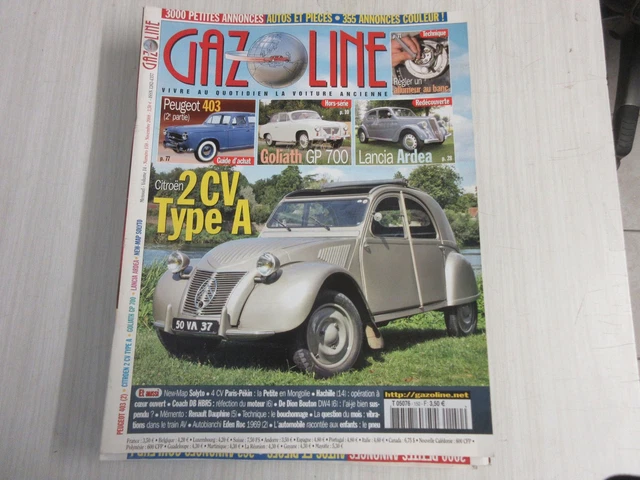 Miniature Citroën 2CV Type A 1948 - Kit LM Plastique Monté 1:43 - Bleu