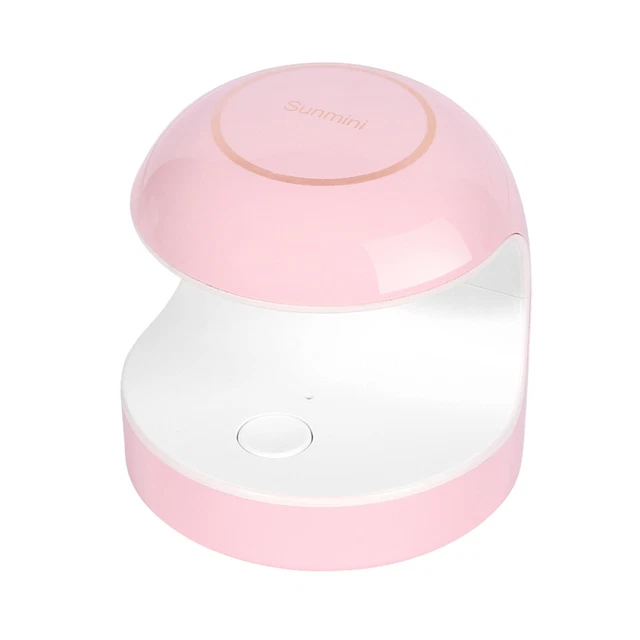 Mini secadora rápida de uñas máquina de luz LED UV USB lámpara de curado (rosa)