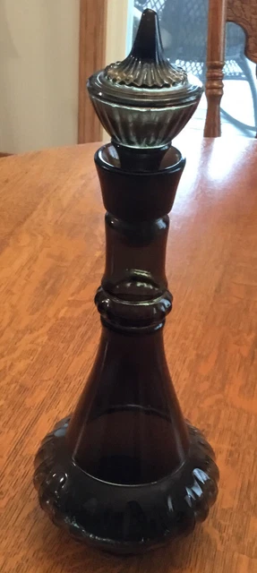 1964 Jim Beam Smoke Green Decanter I Dream Of Jeannie,  Genie Bottle Vintage MCM