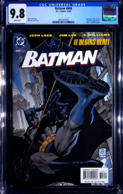 Batman #608 CGC 9.8 Hush storyline begins. Catwoman, Killer Croc & Poison Ivy ap