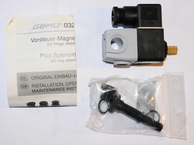 Valvola di precontrollo GEMÜ, valvola pilota, tipo 0324, 25 Volt, nuova