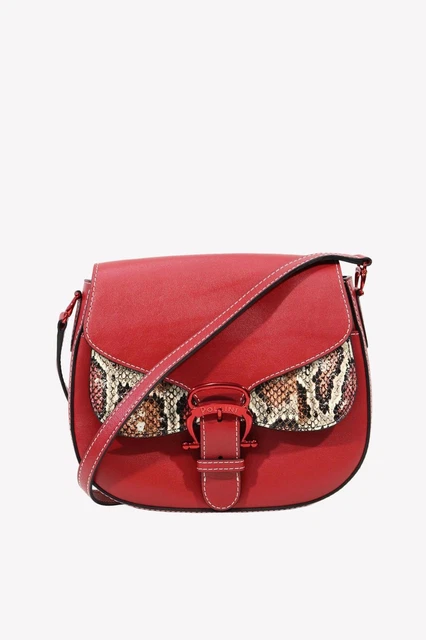 Pollini Sac en Bandoulière Femmes Rouge Sac à Bandoulière Cuir Élégant Petit