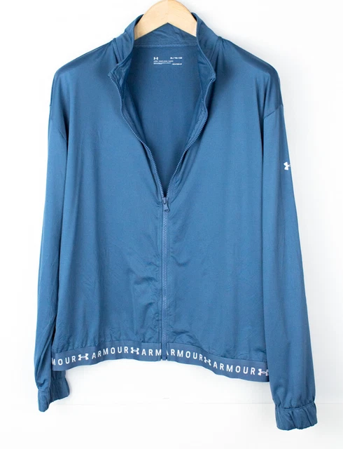Under armour Uomo Larga Riscaldanti Elasticizzato Zip Pista Felpa Taglia XL