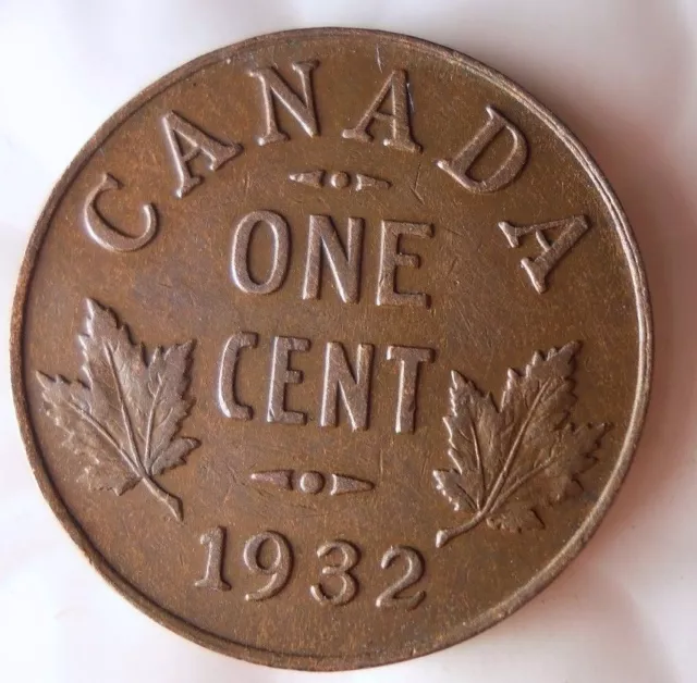 1932 Canadá Centavo - Excelente Colección Moneda Grande Canadá Bin