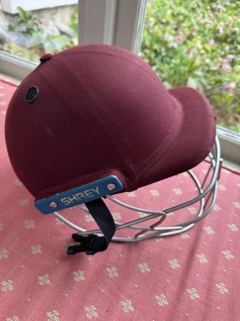 2023 Shrey Masterclass Air 2.0 Cricket Helmet - Steel Grill - Maroon - Free P&P