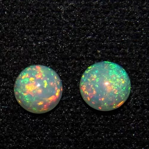 Opale Rond Éthiopien fire Naturel welo Cabochon Pierre Précieuse Lot 3mm - 8mm 2