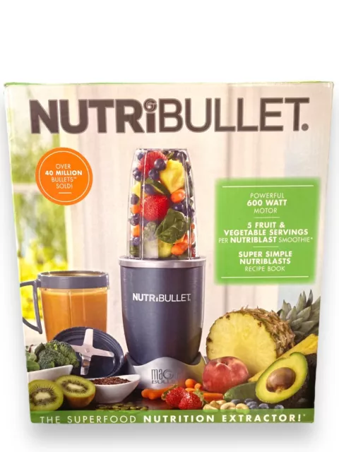 NutriBullet 8-Piece Nutrition Extractor Blender Juicer, 600 Watt New Open Box