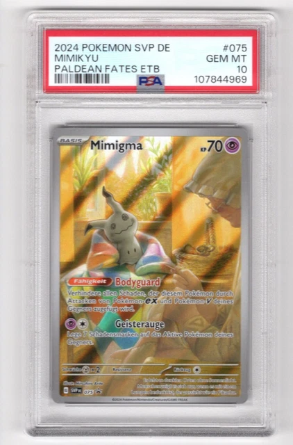 Near Mint Pokémon Mimikyu SVP En 075 Paldean Fates UPC Promo Card - 2024 Holo English