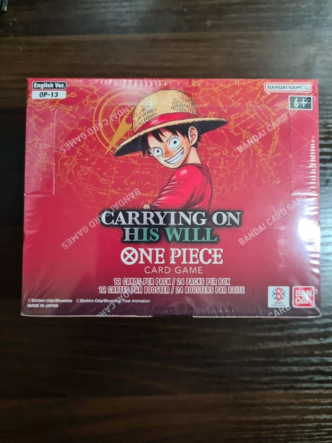 One Piece TCG IN STOCK OP-13 Carrying on His Will Booster Box Japanese