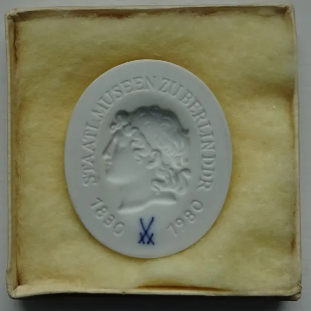 Meissen Medaille 150 Jahre Staatliche Museen zu Berlin DDR 1830 - 1980