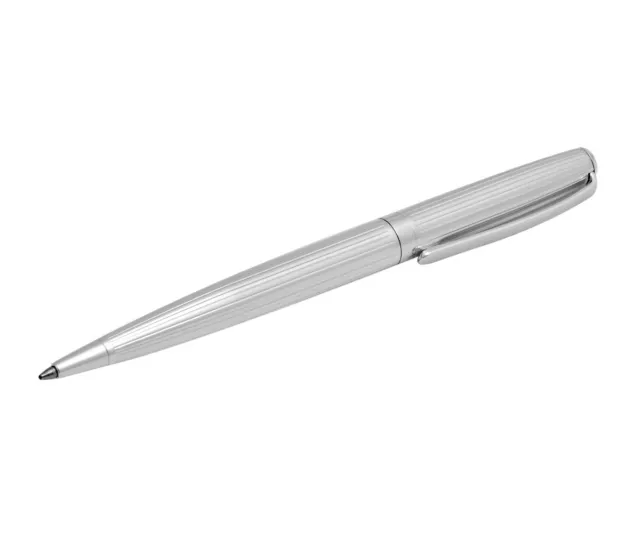 Kugelschreiber Kuli versilbert Schreibstift Schwarze Schreibmine Stift Silber