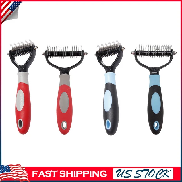 Professional Pet Dog Cat Comb Brush Dematting Undercoat Grooming Comb Rake Tool
