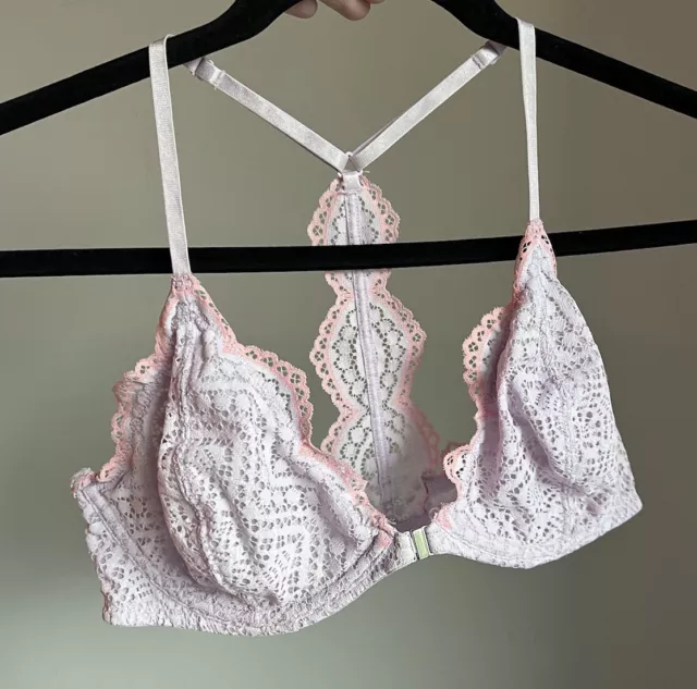 Free People Lilac And Pink Slow Dance underwire bra 36D