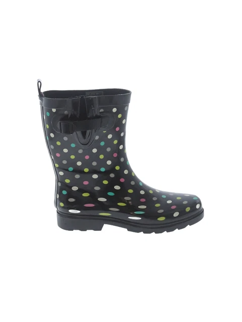 Capelli New York Women Black Rain Boots 10 Capelli New York Women Black Rain Boots 10