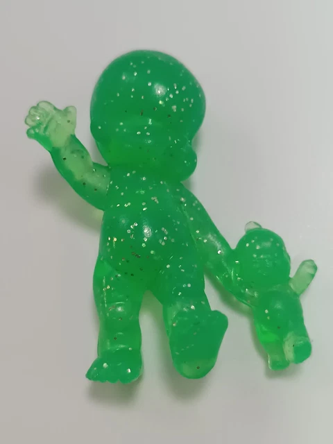 Lot De Figurines Babies Fluorescentes / à Paillettes - PVC - Occasion