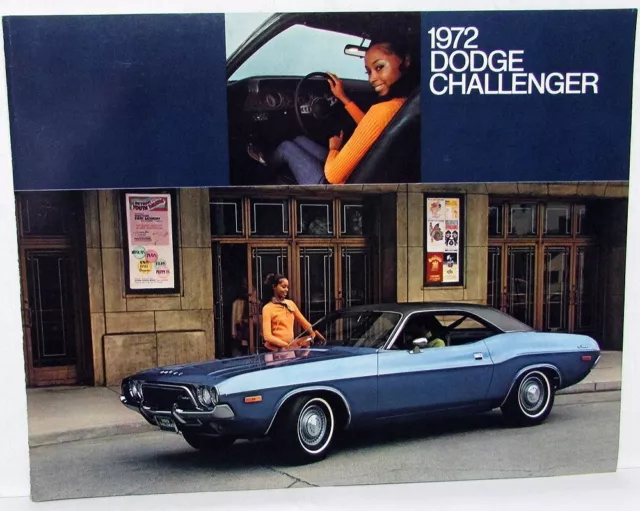 1972 Dodge Dealer Color Sales Brochure Folder Challenger Rallye Original