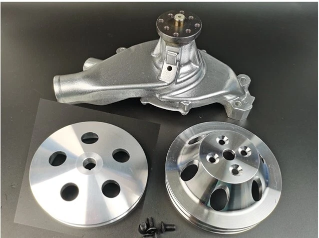 Big Block Chevy Pulley Chrome Water Pump Pulley For Big Block Chevy BBC (396-454ci) – Long Water Pump Setup Sbc Water Pump Pulley - Foto 13