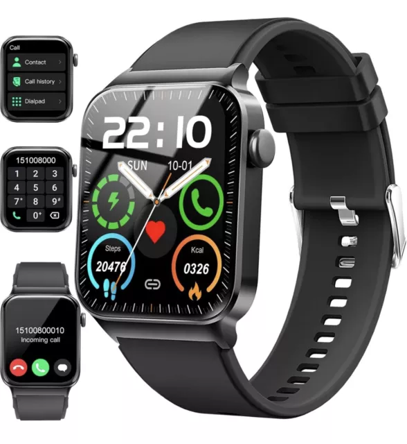 Smart Watch for Men Women Answer/Make Calls 1.85" Touch Screen, For Android iOS