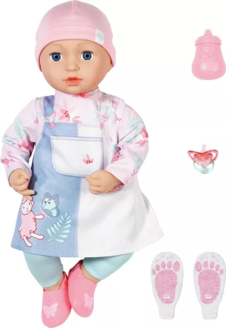 Puppe Zapf Creation Baby Annabell Mia Weich Stoffpuppe 43 cm Mehrfarbig SEHR GUT