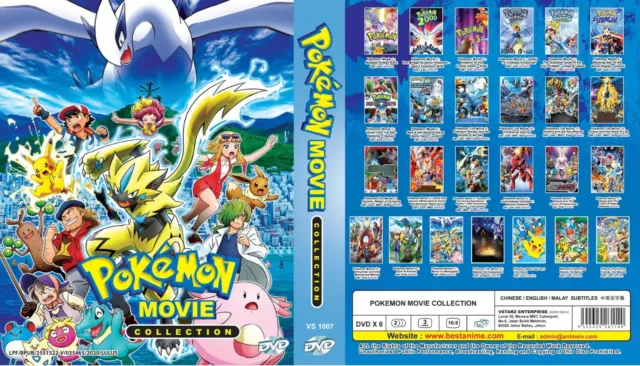 Pokemon The Movie Complete Collection 26 Movie DVD Box Set English Subtitle