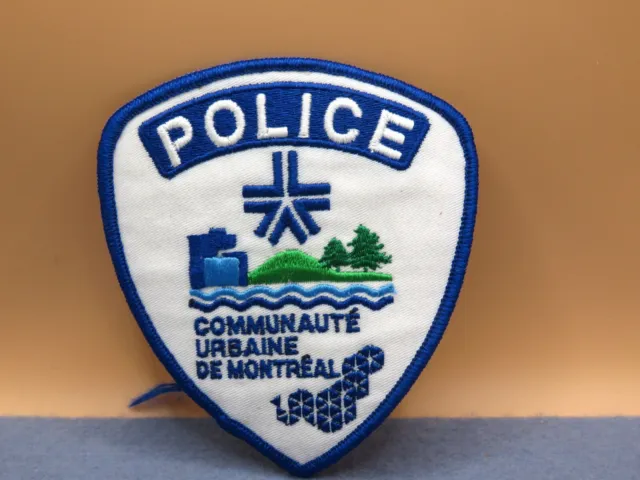 Montreal Canada Urban community of Montreal Police Patch