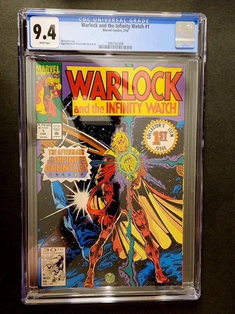Warlock and the Infinity Watch #1 CGC 9.4 WP Post Thanos (Marvel Comics 1992)