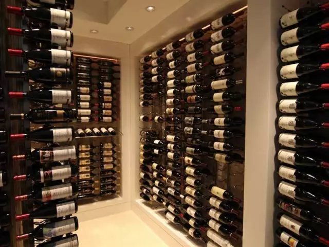 Steel "Strip" Wine Storage Rack - 36 bottles per wall rack