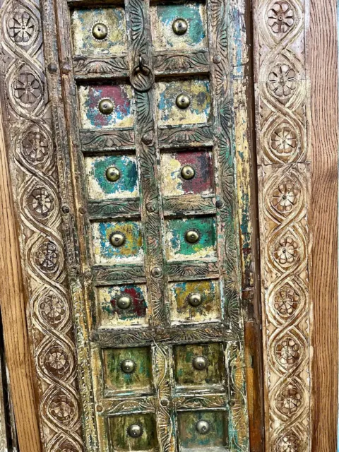 Antique India Barn Door, Hand Carved, Custom, Sliding Barndoor, Country