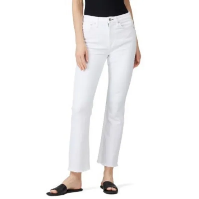 Rag and Bone Nina High Rise Ankle Flare Jeans White 28