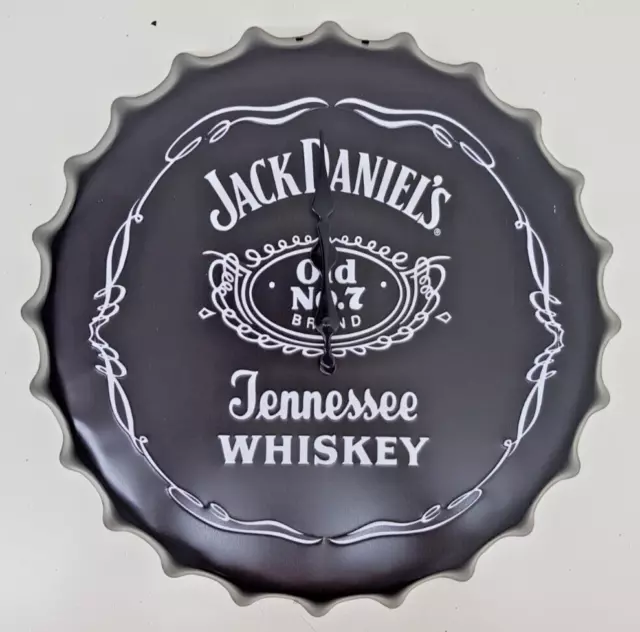 Jack Daniels Orologio Cappello Bottiglia Arte da Parete, Grotta Uomo, 40cm