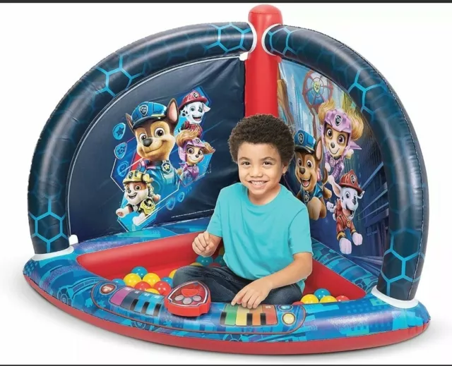 Paw Patrol Movie Kids Ball Pit Super Sounds Musical Rescue Playland with 20 ball