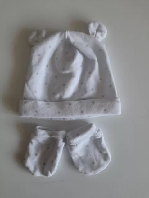 Ensemble Bonnet Et Moufles Naissance