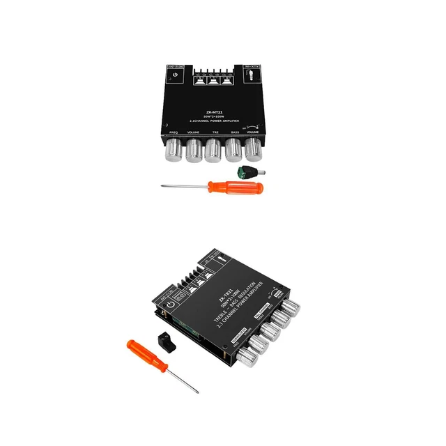 Module Amplificateur Audio Bluetooth 2.1 Canaux ZK-MT21 - Alimentation DC 12-24V, Sortie 20-100W - Pour Home Cinéma, Enceintes