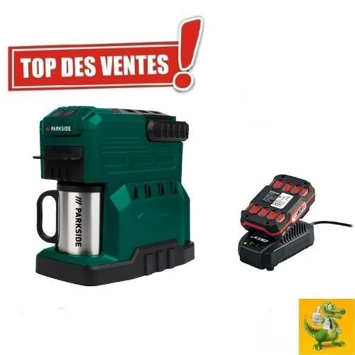 PARKSIDE Cafetière De Chantier 20V Sans Fil avec batterie 20V et chargeur 20V