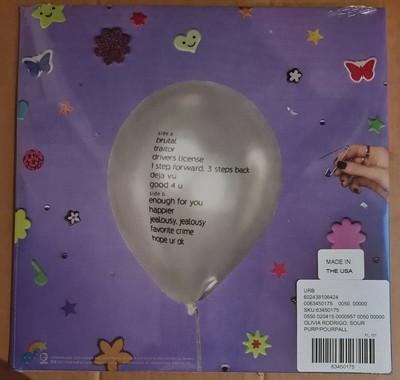 OLIVIA RODRIGO - Sour Lp Urban Outfitters Usa Exclusive Purple Vinyl £